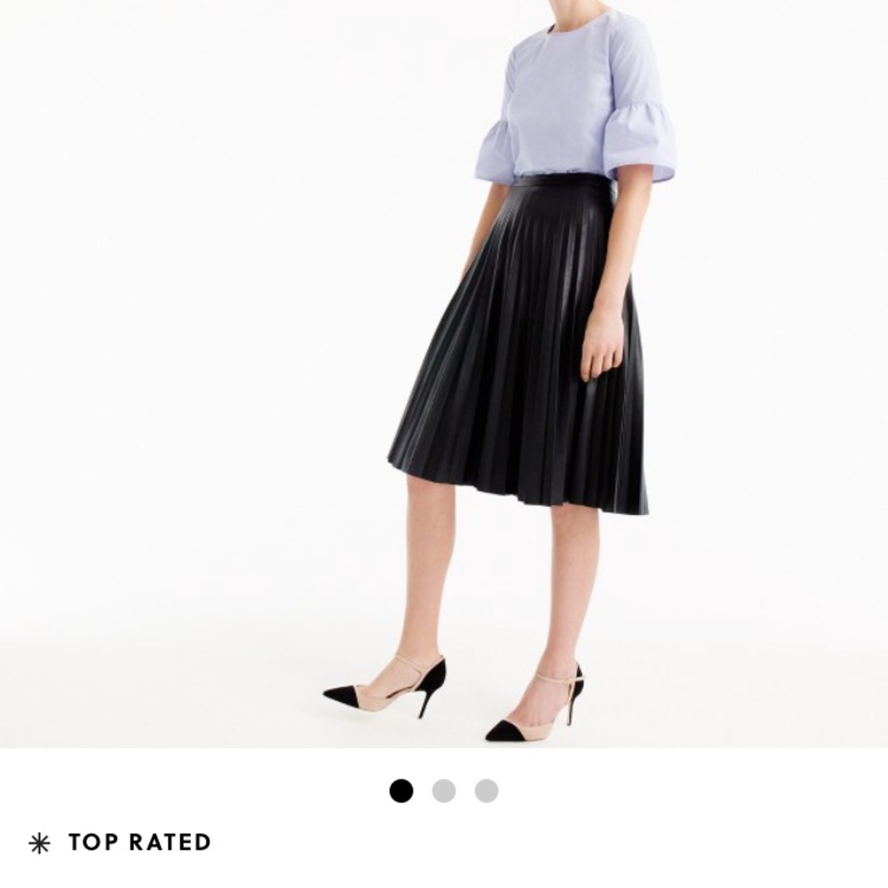 NWT Jcrew White Blouse with ruffle sleeves!